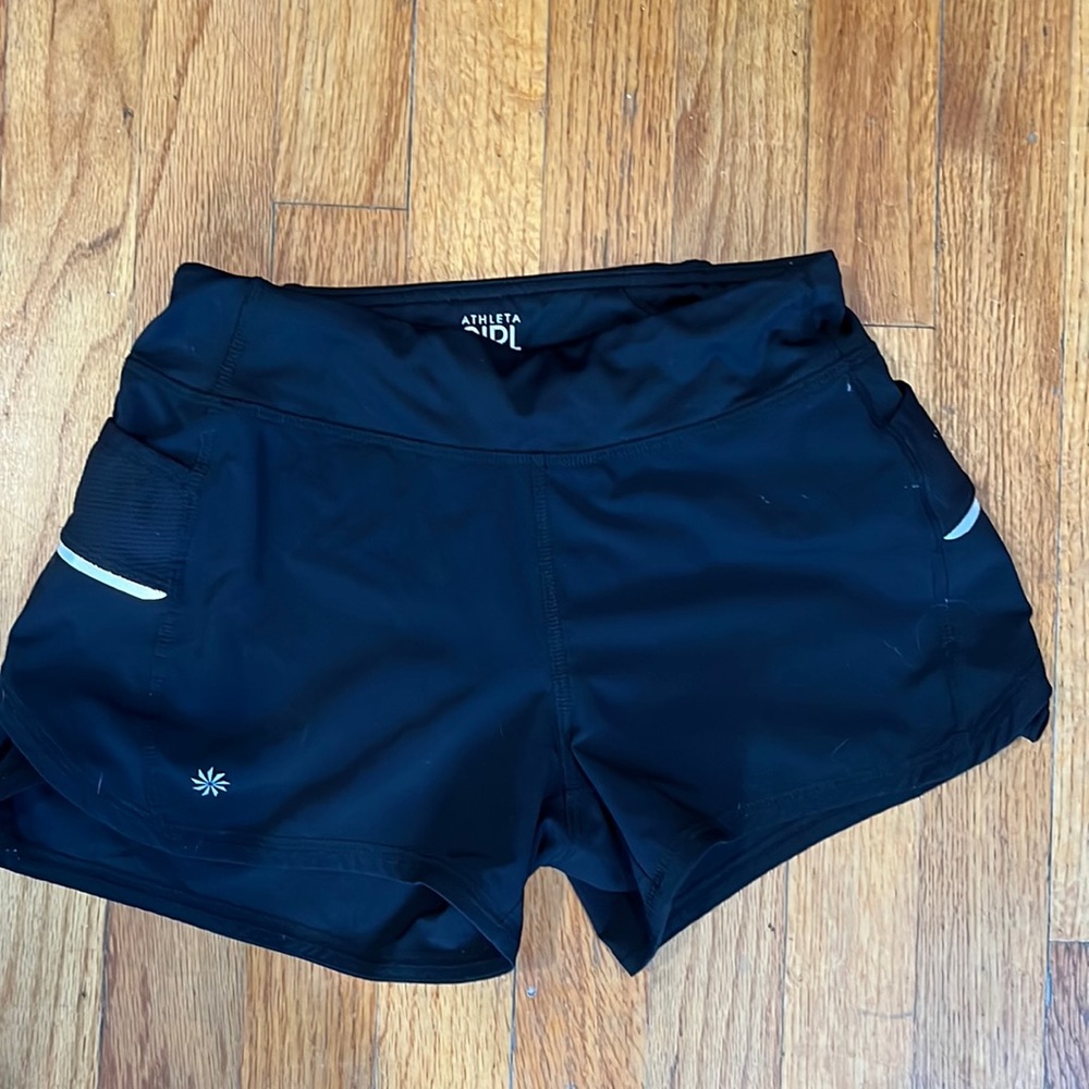 Athlete girl shorts
